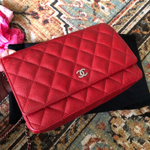 SOLD** Chanel WOC Wallet on Chain Caviar Flap - Picture 3 of 8